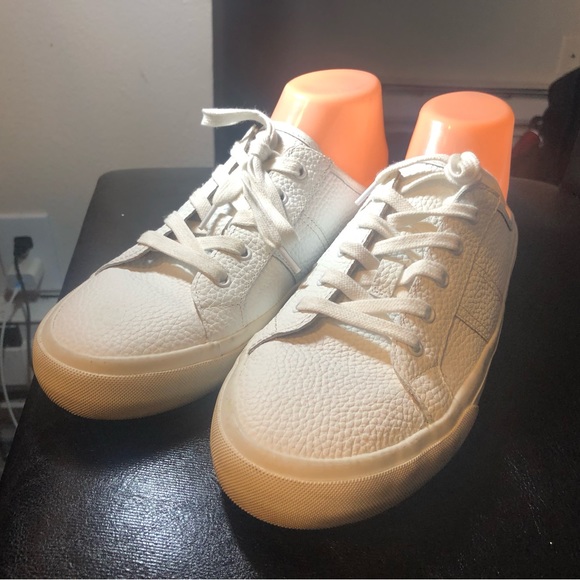 Crown Vintage Womens Floraine Mules Shoes White Leather Slip On Flat Heel 43/11M - Picture 3 of 12